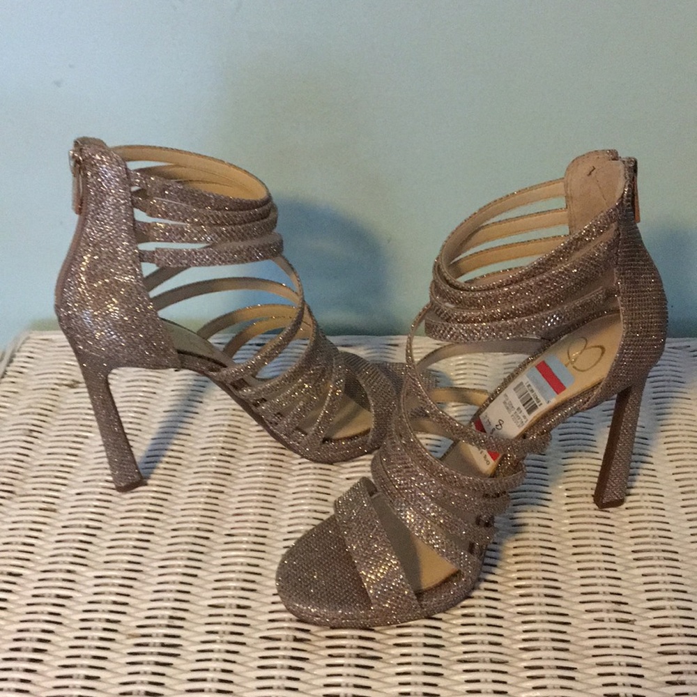 Jessica Simpson Gold Heels